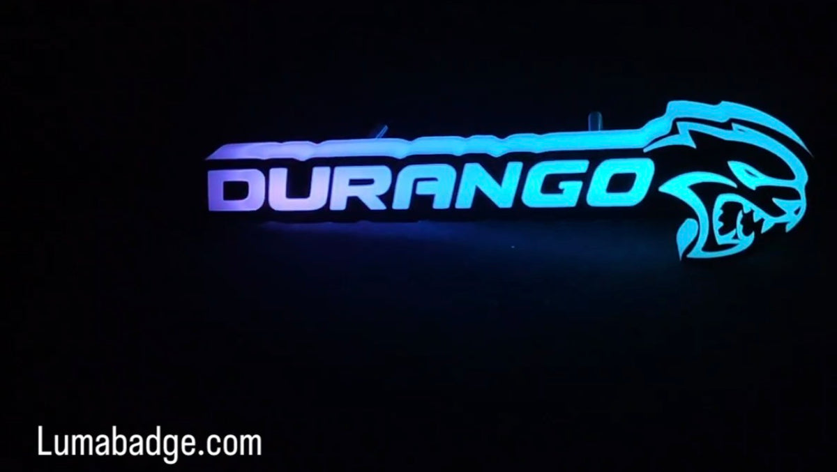 Durango hellcat RGB badge