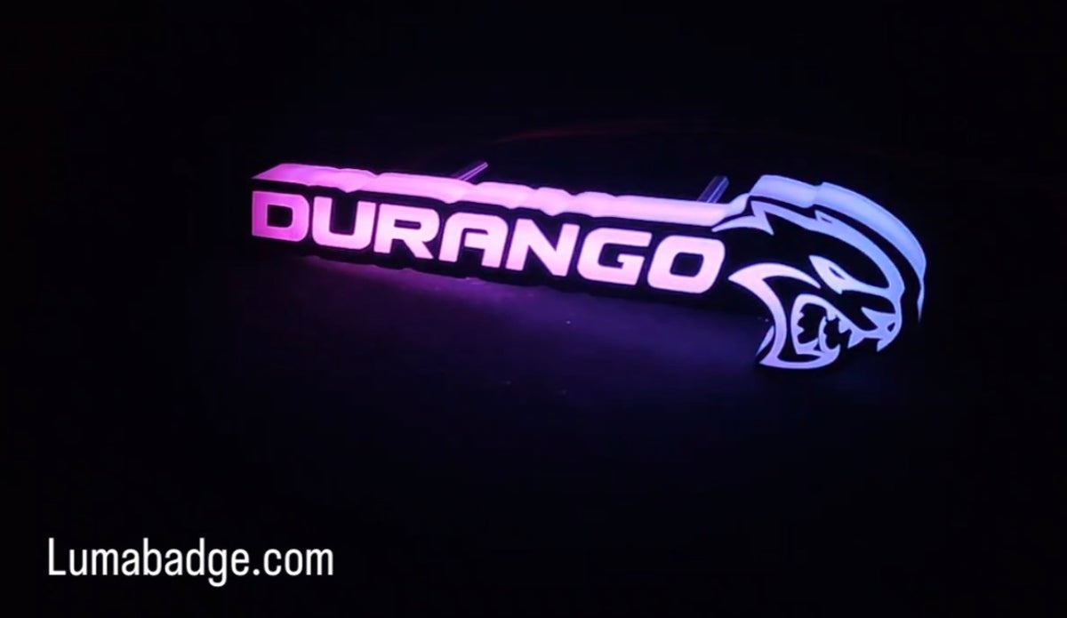 Durango hellcat RGB badge
