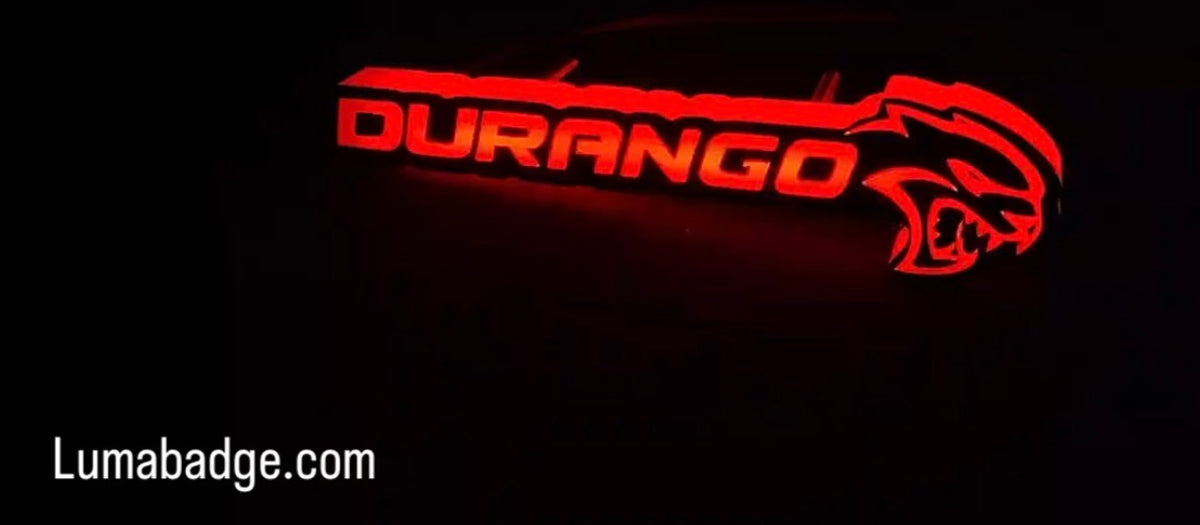 Durango hellcat RGB badge