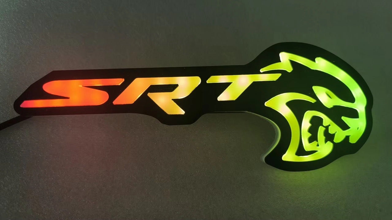 SRT hellcat RGB badge