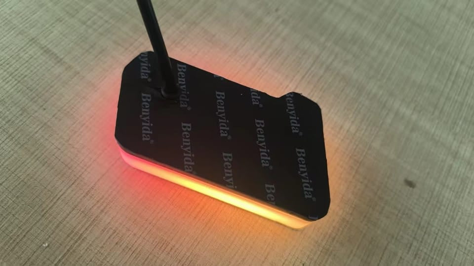 Custom car grille RGB badges