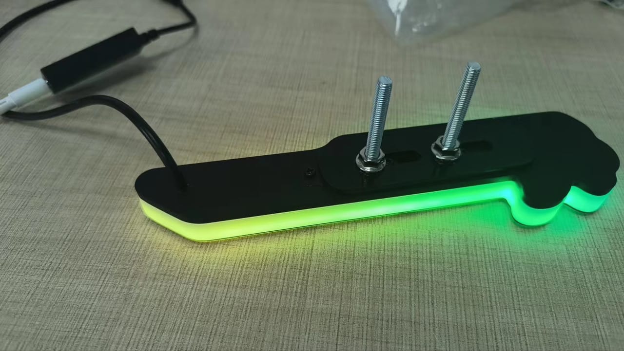 Custom car grille RGB badges