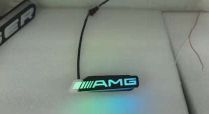 Custom car grille RGB badges